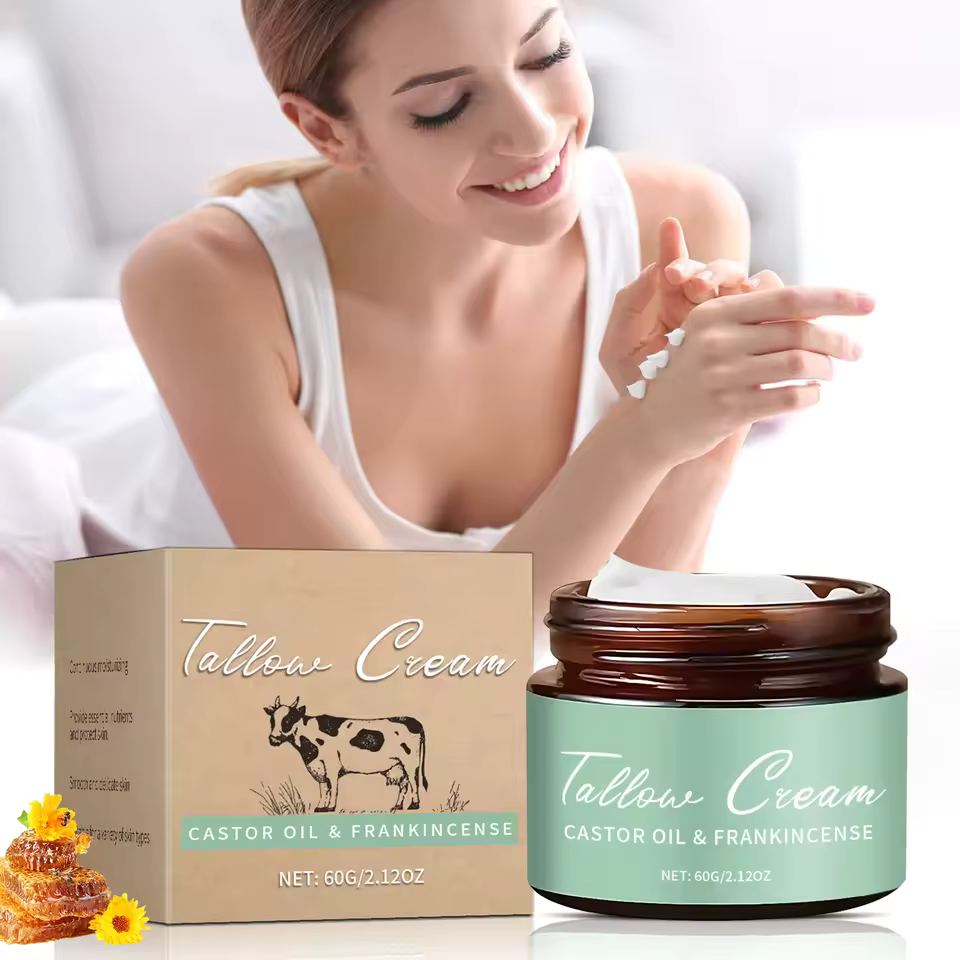 AIDiva: Grass-Fed Tallow Cream with Castor Oil & Frankincense