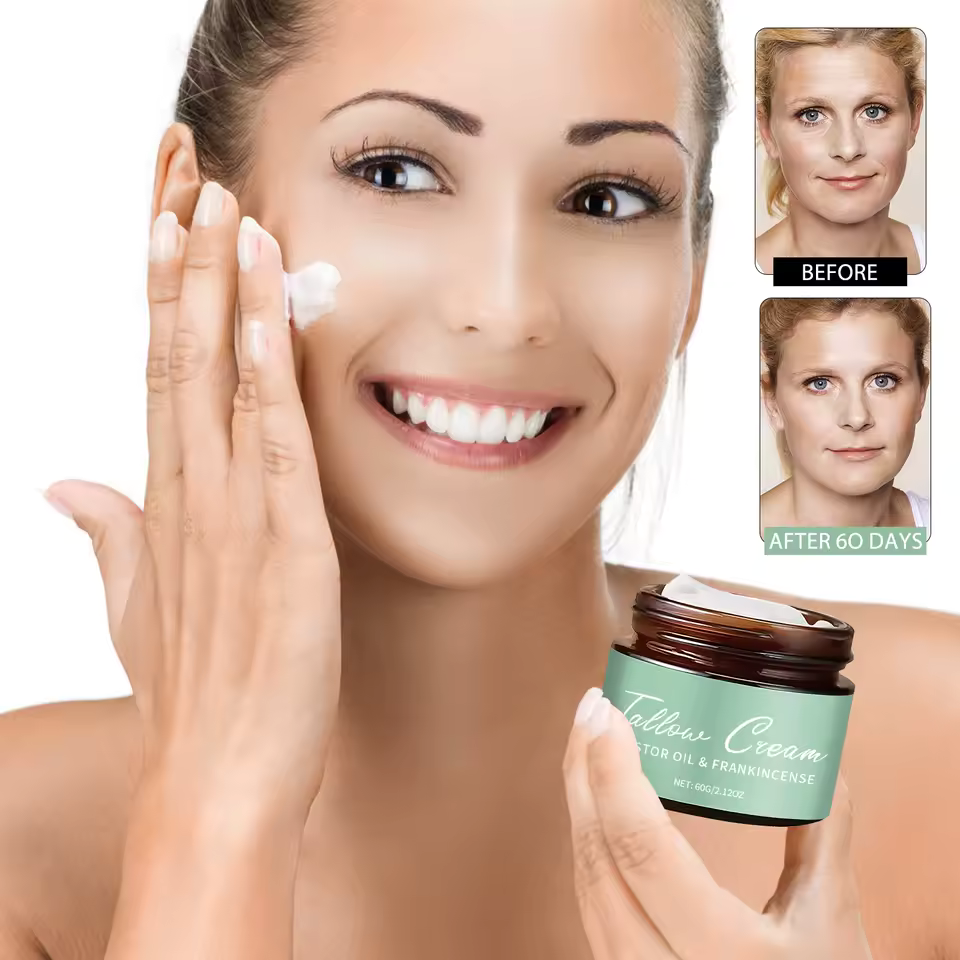 AIDiva: Grass-Fed Tallow Cream with Castor Oil & Frankincense