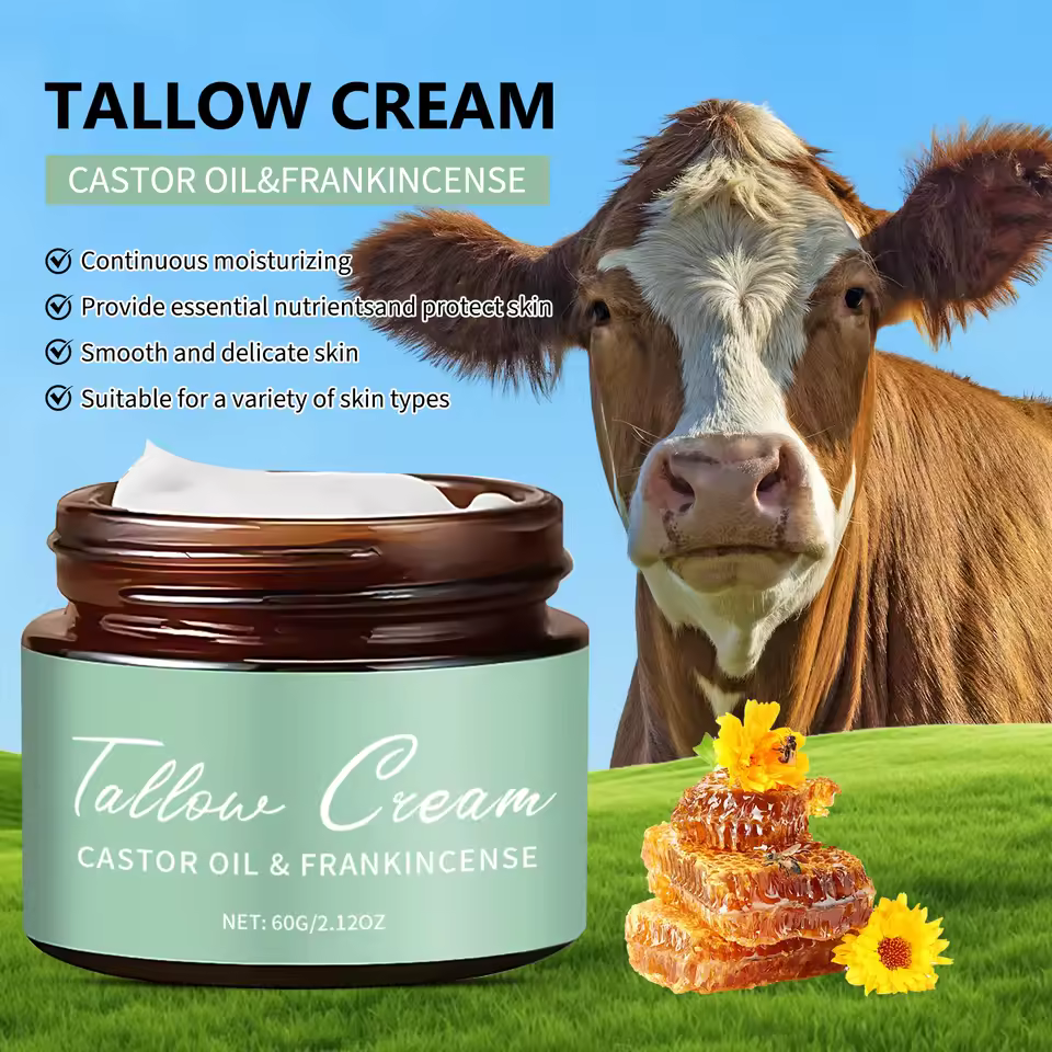 AIDiva: Grass-Fed Tallow Cream with Castor Oil & Frankincense